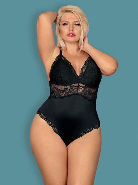 OB810 Body de renda Queen size (copas almofadadas)