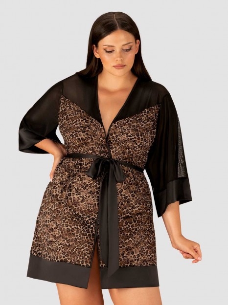 Robe Allunes padrão oncinha-2XL/3XL 44/46