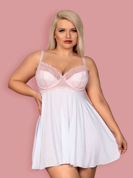 Girlly babydoll e tanga XXL/44 (copas desenhadas para seios grandes)  | Promoção até dia 31.12.22