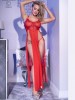 Camisa de noite e tanga CR-4371 vermelho