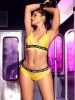 Conjunto de 2 peças MB8696 amarelo com elástico "Spank Me"