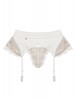 OB853 Cinto de ligas e tanga branco/pele L/XL 40/42  | Promoção até dia 31.12.22