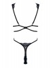 Body Belisis preto/azul