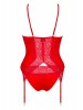 Diyosa corpete e tanga vermelho