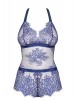 Flowlace body de renda azul