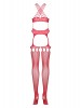 G313 Bodystocking vermelho