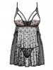 Heartia babydoll e tanga - com copas almofadadas