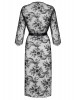 Lashy Robe longo em renda preta