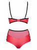 Leatheria conjunto vermelho/preto