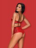 Leatheria conjunto vermelho/preto