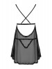 Babydoll e tanga com aberturas Sedila