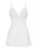 OB810 Babydoll e tanga branco (copas almofadadas)