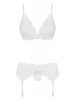 OB810 Conjunto 3 peças branco (copas almofadadas)