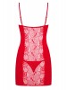 Heartina Camisa de noite & tanga vermelho