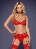 Heartina conjunto 3 peças vermelho