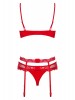 Heartina conjunto 3 peças vermelho