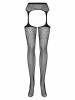 Collants de rede efeito cinto de ligas S207