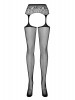 Collants de rede efeito cinto de ligas S307