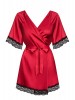 Sensuelia Robe de cetim vermelho