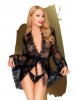 Hypnotic robe e tanga em preto