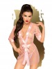 Midnight robe e tanga rosa