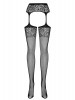 Collants de rede efeito cinto de ligas S500