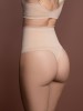 Tanga modeladora de cintura alta sem costuras - bege