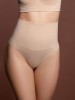 Tanga modeladora de cintura alta sem costuras - bege