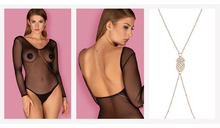 Colar de corpo com ananás 19.90€ | Body 24.90€ | acessório de peito 6.90€