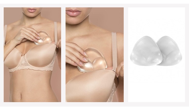 Bolsas push-up triangulares à prova de água para bikini