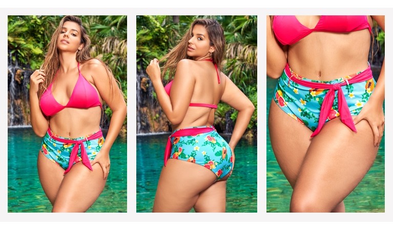 Biquíni MB6497 Caribbean Print-Plus Size XL/XXL 42/44  | Promoção até dia 31.12.22