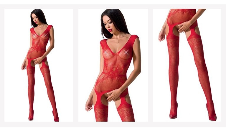 Catsuit BS062 vermelho