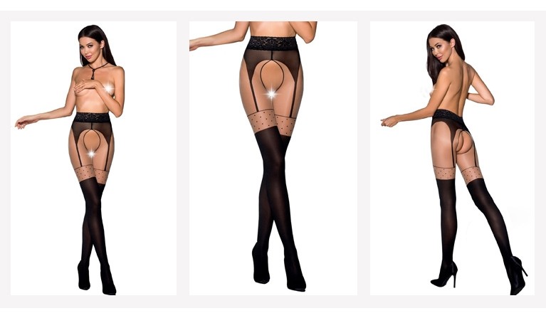 Collants Tiopen 003 preto/pele