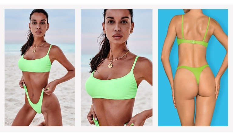 Biquíni Mexico Beach cor neon green  | Promoção até dia 31.12.22