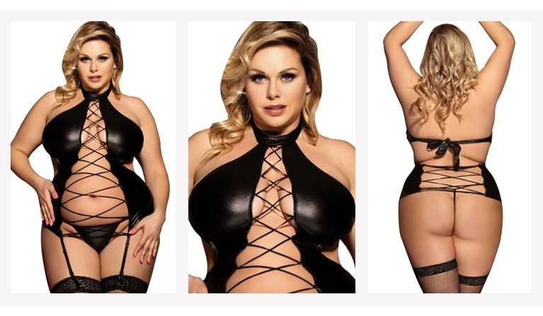 Conjunto Daly imitação pele-Plus Size XL/XXL 42/44