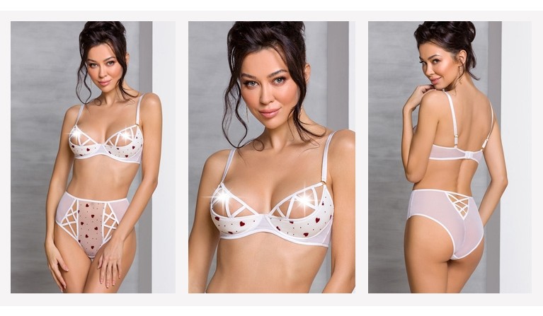 Conjunto Lovelia com cueca subida branco