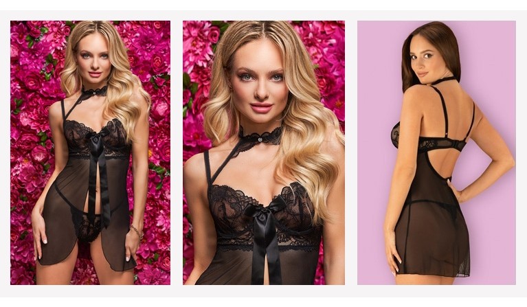 Elizenes babydoll e tanga