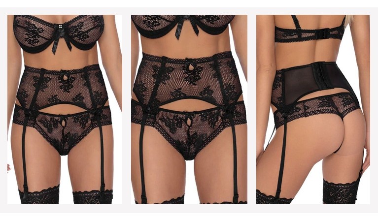 Euterpe cinto de ligas preto S/36  | Promoção até dia 31.12.22