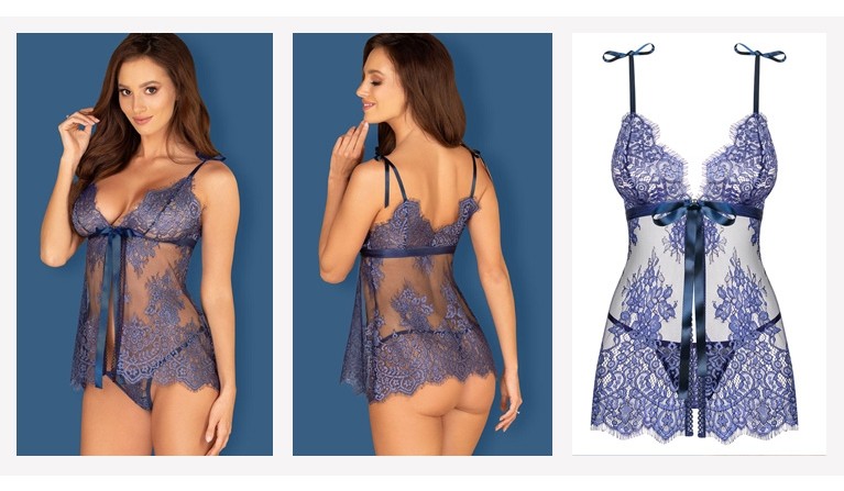Flowlace babydoll e tanga