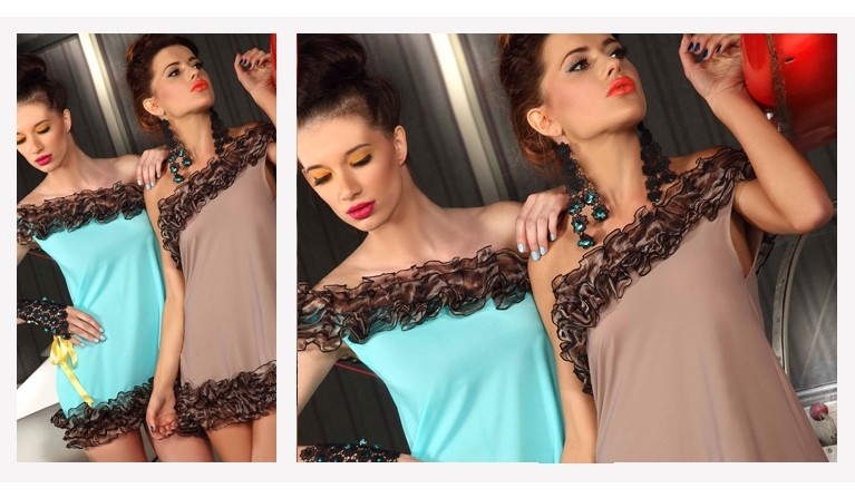 P-249 babydoll com folhos oncinha  | Promoção até dia 31.12.22