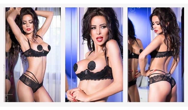 Lingerie CR-3784 preto