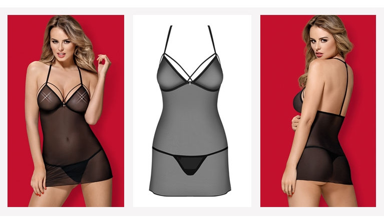 OB875 Camisa de noite e tanga | Promoção até dia 31.12.2020