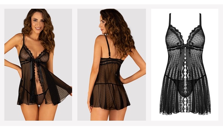 Marrbel babydoll e tanga
