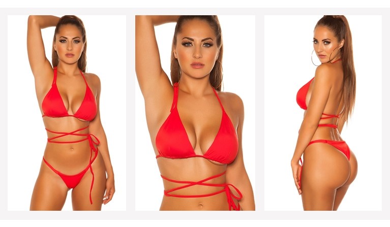 Top de biquíni Mia vermelho  | Promoção até dia 31.12.22