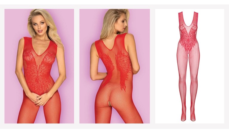 Bodystocking N112 vermelho