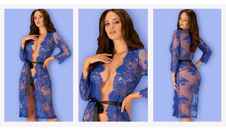 Cobaltess robe de renda