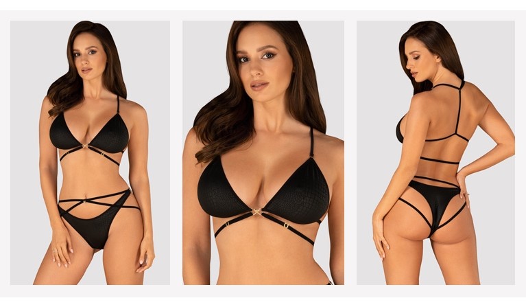 Conjunto Cobra Nive efeito pele de cobra