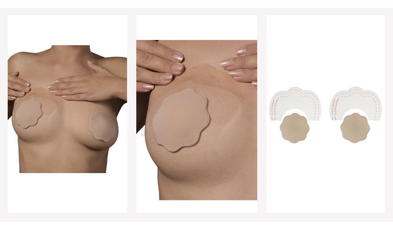 Fita Adesiva para lift de peito + tapa-mamilos de silicone