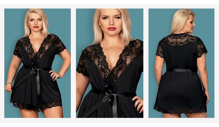 Robe Preto OB810 Queen Size