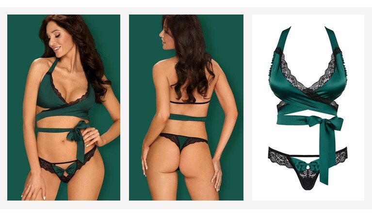 Sensuelia conjunto verde/preto